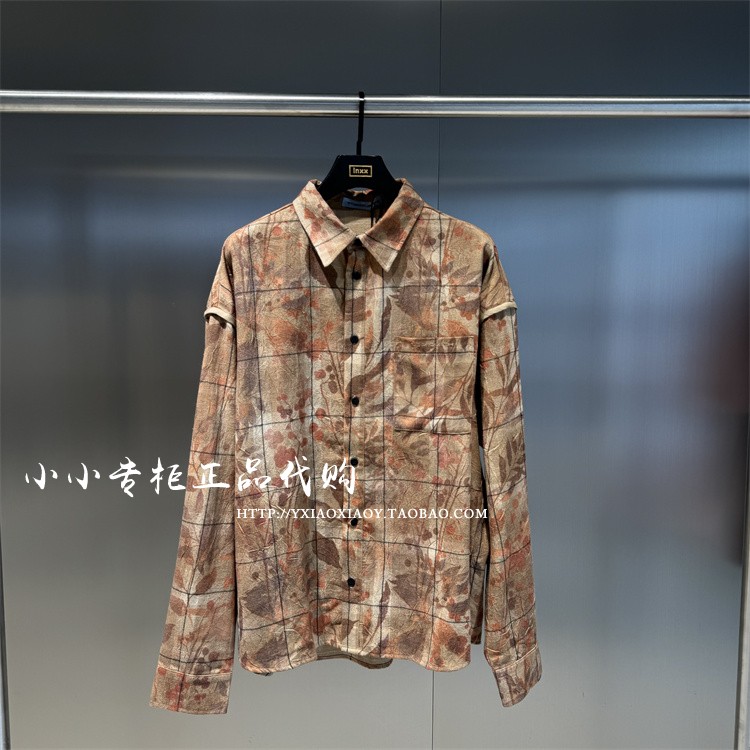 TOFOURTH满印翻领长袖衬衫