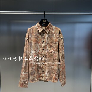 INXX专柜正品 TOFOURTH男女满印翻领长袖 衬衫 TFE3040010 2024秋款