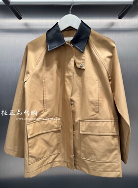 CK Jeans专柜正品 2026春夏新款女士巴恩风撞色夹克外套 47F518G