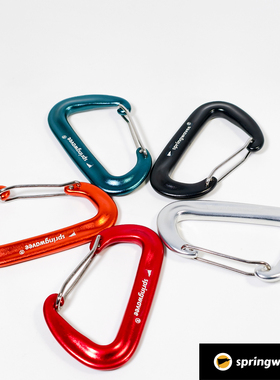 springwavee户外露营锁扣登山攀岩锁扣安全扣装备轻量丝扣锁具