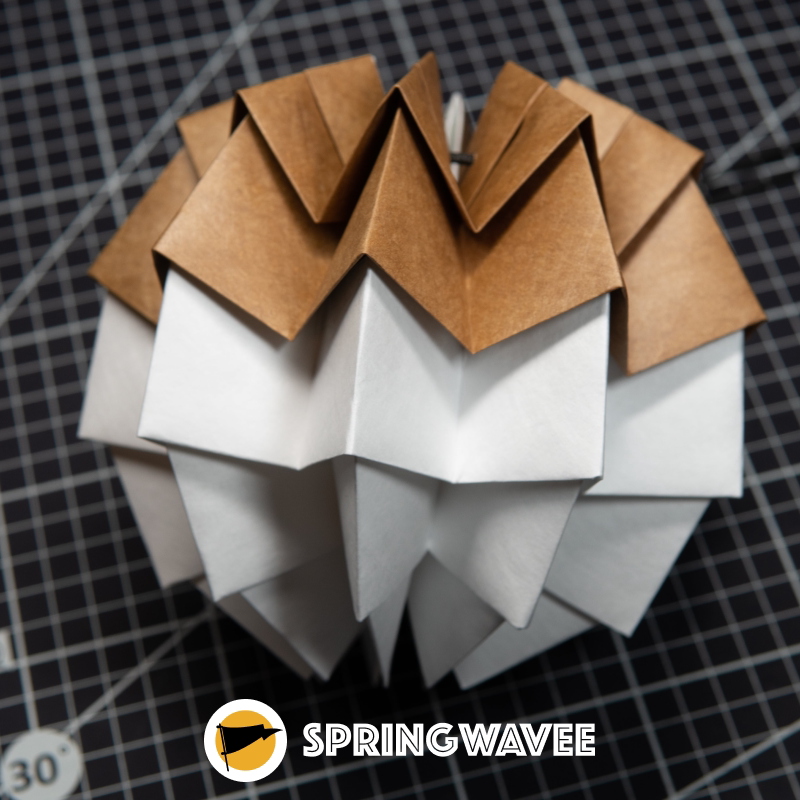 【springwavee】orb同款折纸灯罩 tyvek lampshade灯罩杜邦纸手工