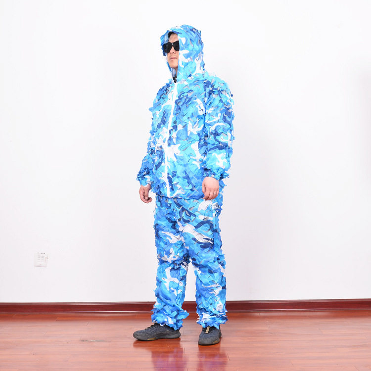 三陈猎人沙漠伪装服吉利服服真人CS伪装服绝地求生吃鸡服伪装服图片