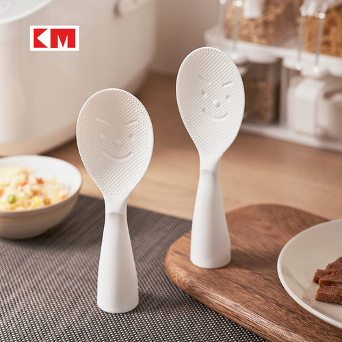 日本KM饭勺不粘立式笑脸米饭铲