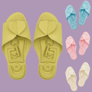 韩国进口舒适cantos指压按摩拖鞋可拆卸片式EVA凉拖出差旅行便携