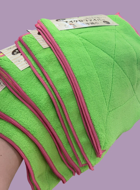 3条装日本OneDay珊瑚绒抹布3片不粘油洗碗布吸水不掉毛去油清洁