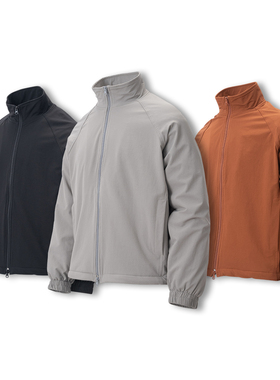 Sinrcrew「蓄热中间层」户外登山徒步保暖软壳立领教练夹克外套