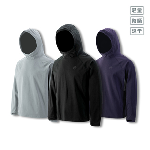 T恤 长袖 Sinrcrew「瞬吸万象」户外防晒upf100 轻量速干连帽打底衫