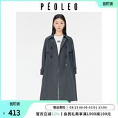 优雅气质通勤百搭中长款 新款 风衣 外套2026年春季 飘蕾都市时髦女装