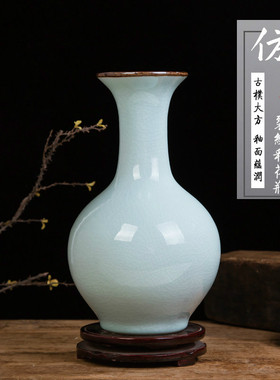 景德镇仿古官窑裂纹酒柜装饰品