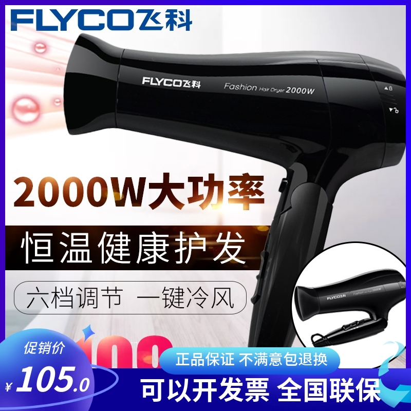 飞科家用大功率fh6231电吹风机冷热风集风嘴风筒酒店宾馆用2000W