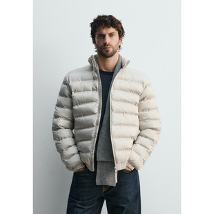 Z 秋冬新款 男装 轻型科技面料休闲立领薄款棉衣棉服外套 4302207