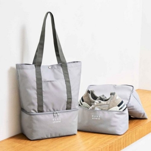 日本潮牌杂志MonoMax附录NANO双层单肩包多功能旅行包