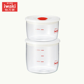 日本iwaki怡万家进口耐热玻璃密封罐奶粉罐储物罐酵素桶泰国生产