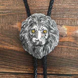 雄狮子头波洛领带金眼狮王Bola tie乐队演出典礼主播配饰波洛领结