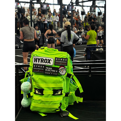 Crossfit 荧光绿战术双肩包运动健身户外Hyrox备赛训练参赛背包