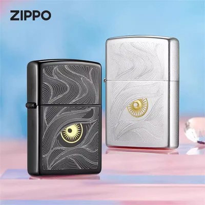 Zippo 之宝正品打火机秋水含睛防风煤油打火机过年送男友礼物收藏