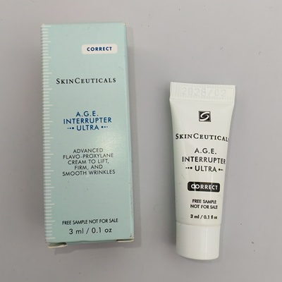 修丽可 AGE紧致塑颜面霜3ml 小样精华 玻色因淡纹抗糖修屏障