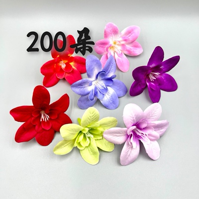 仿真兰花头花环花墙插花