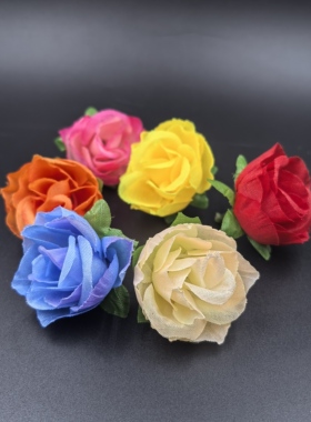 仿真小玫瑰花环墙装饰假花