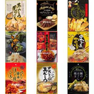 【日本直邮】小岛炙烤鱼片扇贝鱿鱼须奶酪芥末原味嚼劲下酒菜零嘴