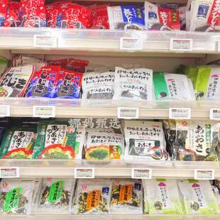 日本直邮便利店裙带菜羊栖菜昆布干脱水蔬菜易泡家用烹饪干货海带