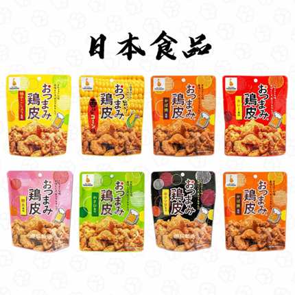 日本直邮TAKEMORI竹森油炸鸡皮芥末咖喱味下酒休闲调味零食小吃