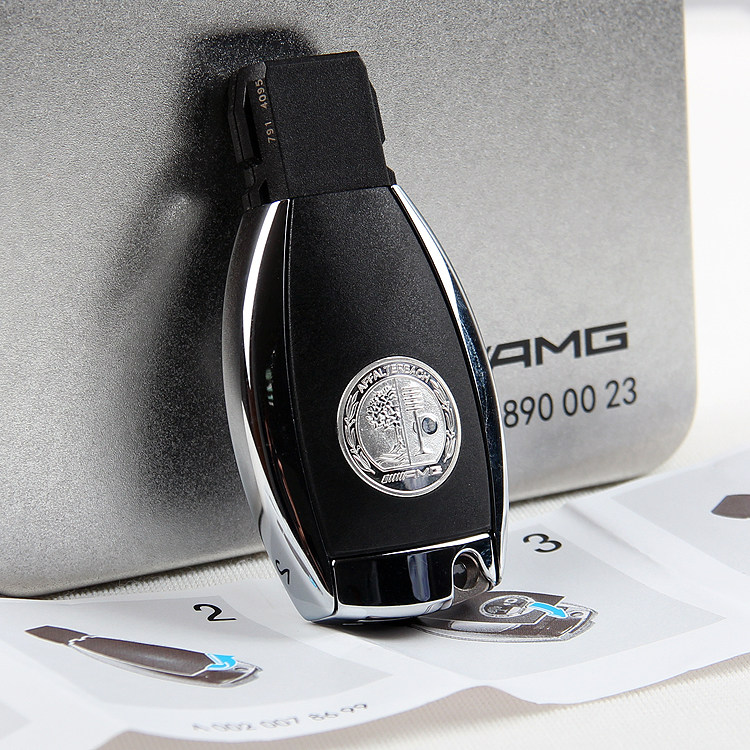 适用于Benz奔驰AMG苹果树钥匙遥控器背盖电池后盖 迈巴赫钥匙壳