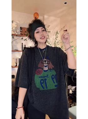 29729 - 新款时尚百搭休闲卡通短袖T恤1.5