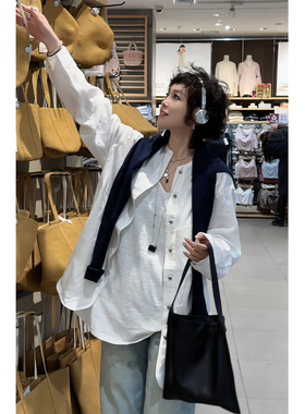 2025新款JVM定制21780时尚百搭休闲l蕾丝边衬衫外套3.22