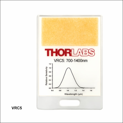 thorlabs近红外VRC5观察卡700-1400nm近红外激光探测片感光片调光