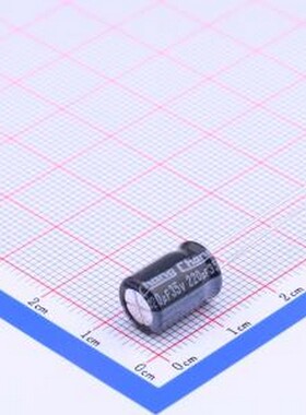 GF1V221MF115A00CV0 直插铝电解电容 220uF ±20% 35V 插件,D8xL1