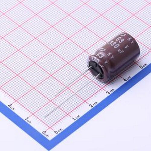 EKY-630ELL331MK20S 直插铝电解电容 330uF ±20% 63V 插件,D12.5