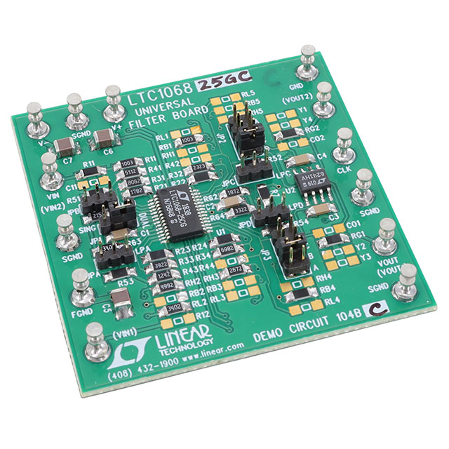 DC104B-C【DEMO BOARD LTC1068-25CG 】