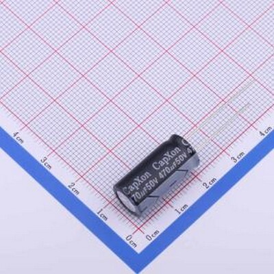 KF471M050G200A 直插铝电解电容 470uF ±20% 50V 插件,D10xL20mm