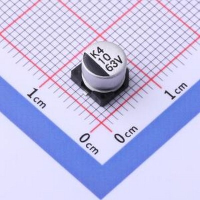CK063M100E5APKKKV00R 贴片型铝电解电容 10uF ±20% 63V SMD,D6.