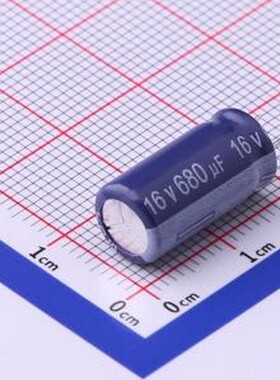 ERJ1CM681F16C38T 直插铝电解电容 680uF ±20% 16V 插件,D8xL16m