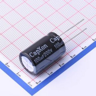 KM101M200J250A 直插铝电解电容 100uF ±20% 200V 插件,D16xL25m