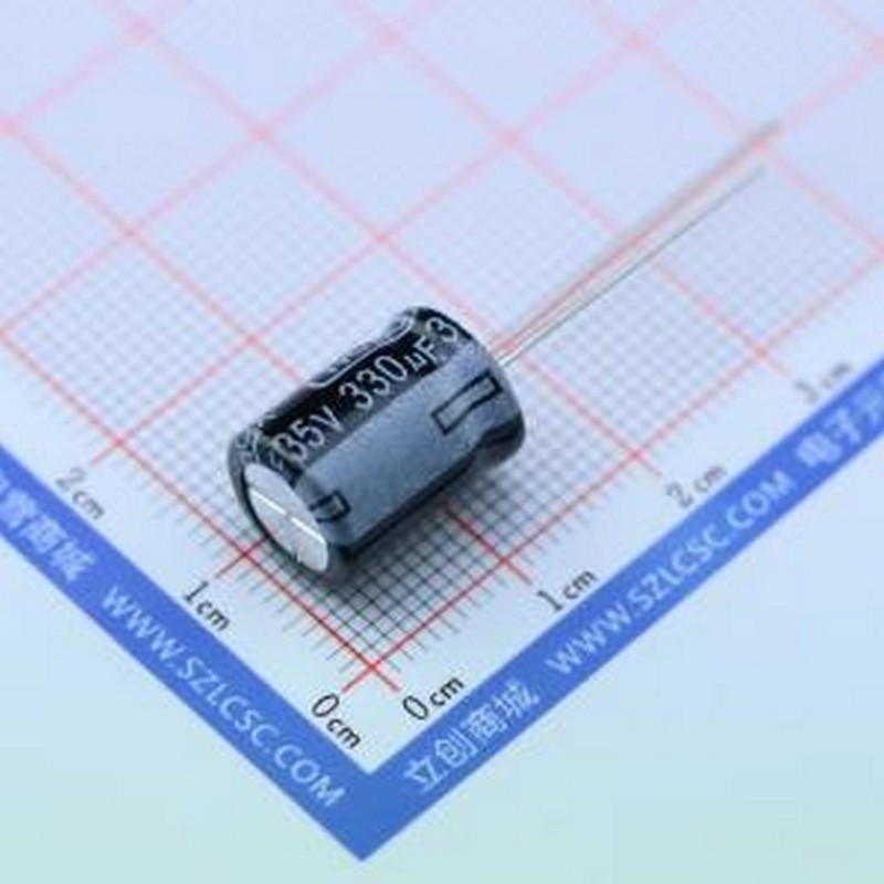 KM337M035G13RR0VH2FP0 直插铝电解电容 330uF ±20% 35V 插件,D1
