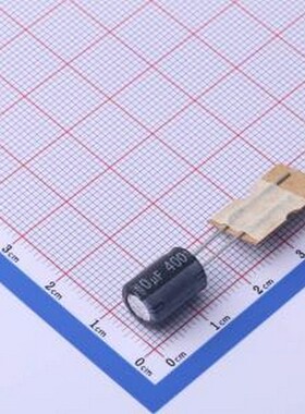 ERK2GM100F11B35THO 直插铝电解电容 10uF ±20% 400V 黑色 插件,