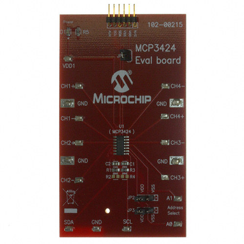 MCP3424EV【EVALUATION BOARD FOR MCP3424 】
