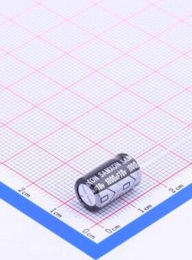EGT108M1AF14RR 直插铝电解电容 1000uF ±20% 10V 插件,D8xL14mm