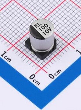 KL1A101M0607 贴片型铝电解电容 100uF ±20% 10V SMD,6.3x7.7mm
