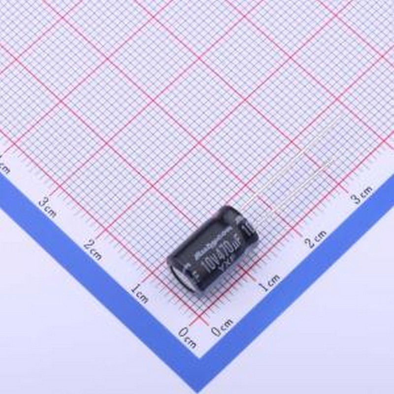10YXF470MFFC8X11.5 直插铝电解电容 470uF ±20% 10V 插件,D8xL1