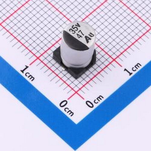 GVU1V476M0609CN 贴片型铝电解电容 47uF ±20% 35V SMD,D6.3xL8.