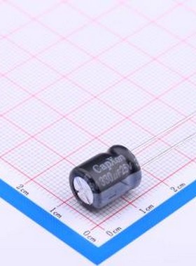 KF331M025G125A 直插铝电解电容 330uF ±20% 25V 插件,D10xL12.5