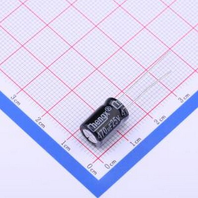 KM477M025F12RR0VH2FP0 直插铝电解电容 470uF ±20% 25V 插件,D8