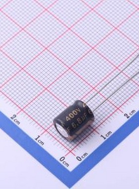 6.8UF400V87EC0241 直插铝电解电容 6.8uF ±20% 400V 插件,D8xL9