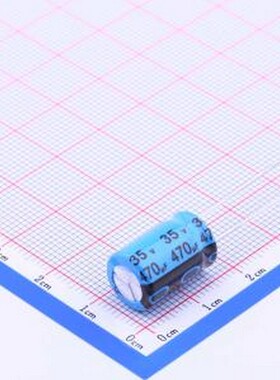 ECR1VPT471MLL100016 直插铝电解电容 470uF ±20% 35V 插件,D10x