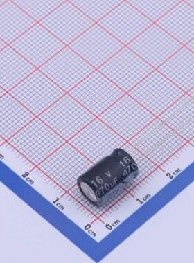 03EC0558 直插铝电解电容 470uF ±20% 16V 插件,D8xL12mm