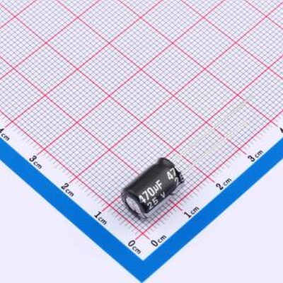 DGA025M477G123S1AA 直插铝电解电容 470uF ±20% 25V 插件,D8xL1